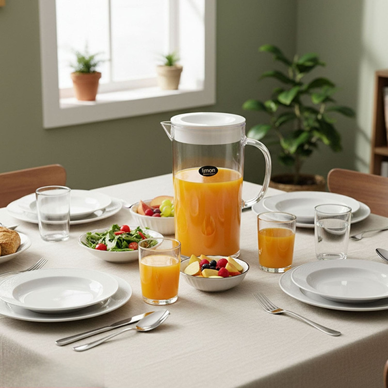 پارچ لیمون مدل کریستال گرد کد HS1834