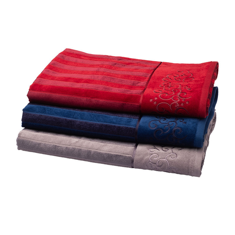 حوله حمام تاچ مدل قلاب دوزی سایز 100x150 سانتی متر