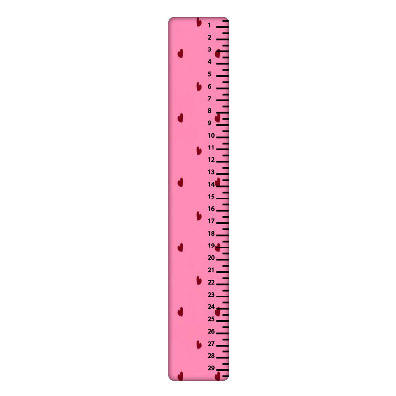 خط کش 30 سانتی متر طرح قلب کد 219