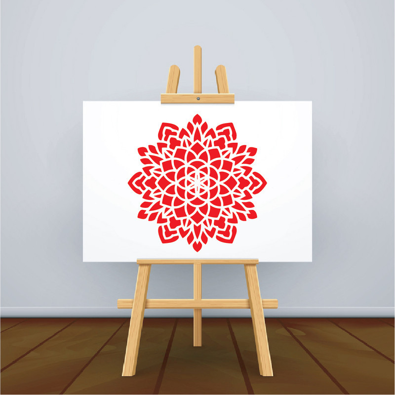 شابلون طرح گل الماسی کد 30cm