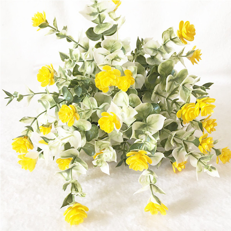 دسته گل مصنوعی مدل شکوفه کد 640، پلاستیک، 20x20x35 سانتی‌متر، 30 گرم