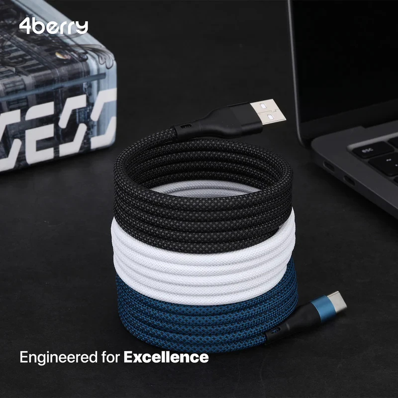 کابل تبدیل USB به USB-C فوربری مدل Magnetic KS-AC01-18W طول 1 متر