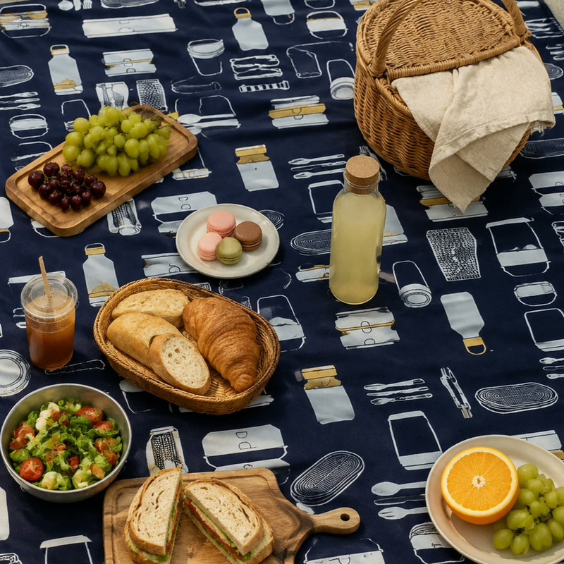 سفره 4 نفره مدل TCA080503 طرح آشپزخانه سایز 88×88 سانتی‌متر