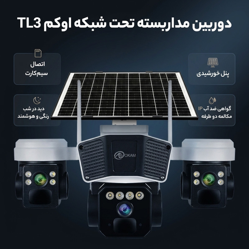دوربین مداربسته تحت شبکه اوکم مدل TL3