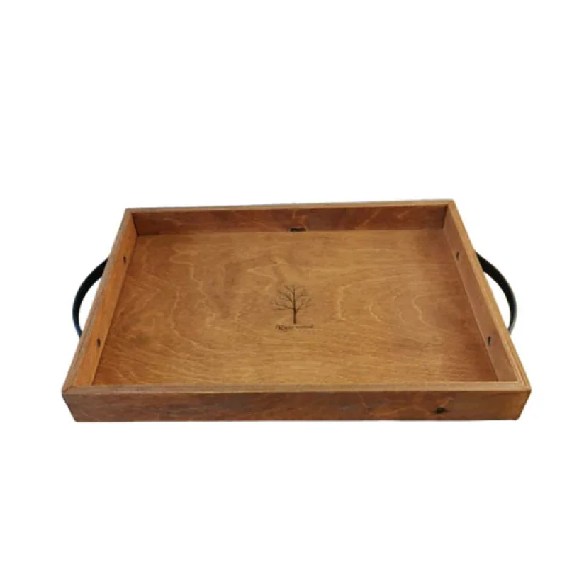 سینی دسته دار مدل مستطیل کد 060 سایز 38*28 سانتی متر