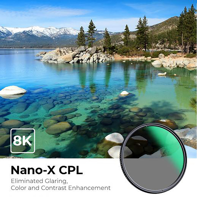 فیلتر لنز کی اند اف مدل CPL TRUE COLOR NANO-X -MRC -77MM