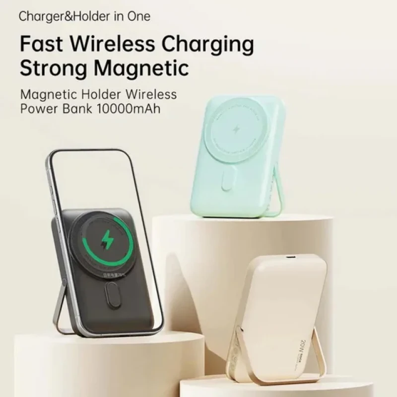 پاوربانک راک مدل  Magsafe p20 ظرفیت ۱۰۰۰۰میلی آمپر ساعت