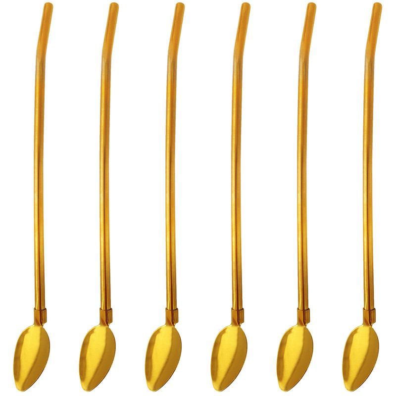 قاشق شربت خوری مدل اشرافی کد G10-TA بسته 6 عددی