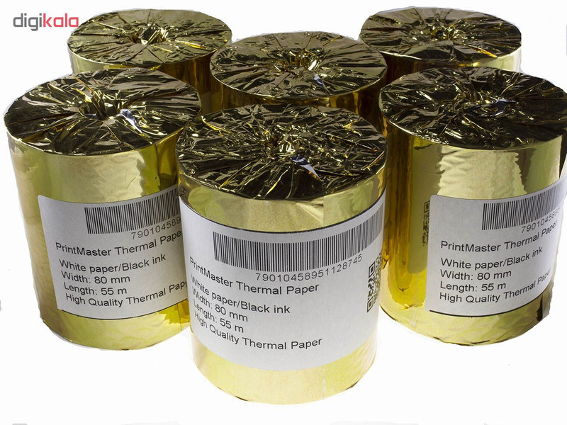کاغذ مخصوص پرینتر حرارتی پرینت مستر مدل OKM7901 بسته 6 عددی