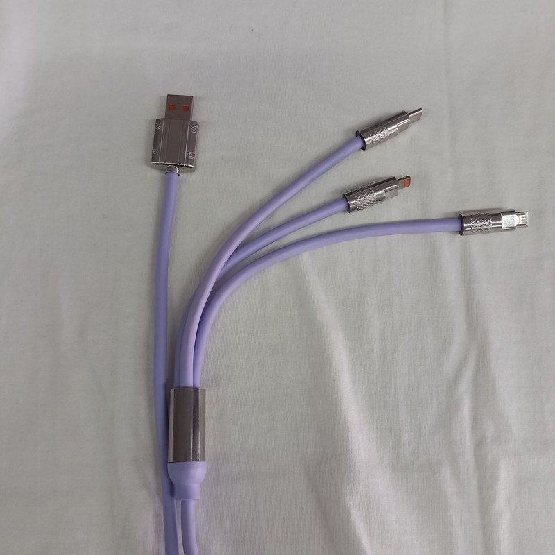 کابل تبدیل USB به micro USBلایتنینگUSB-C مدل A012025 طول 1.2 متر