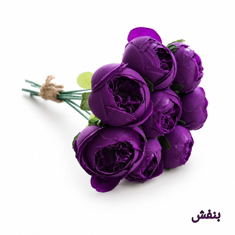 دسته گل مصنوعی مدل پیونی کوچک ۸ شاخه