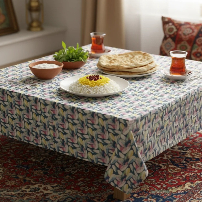 سفره 6 نفره مدل TCA160206 سایز 140*100 سانتی متر