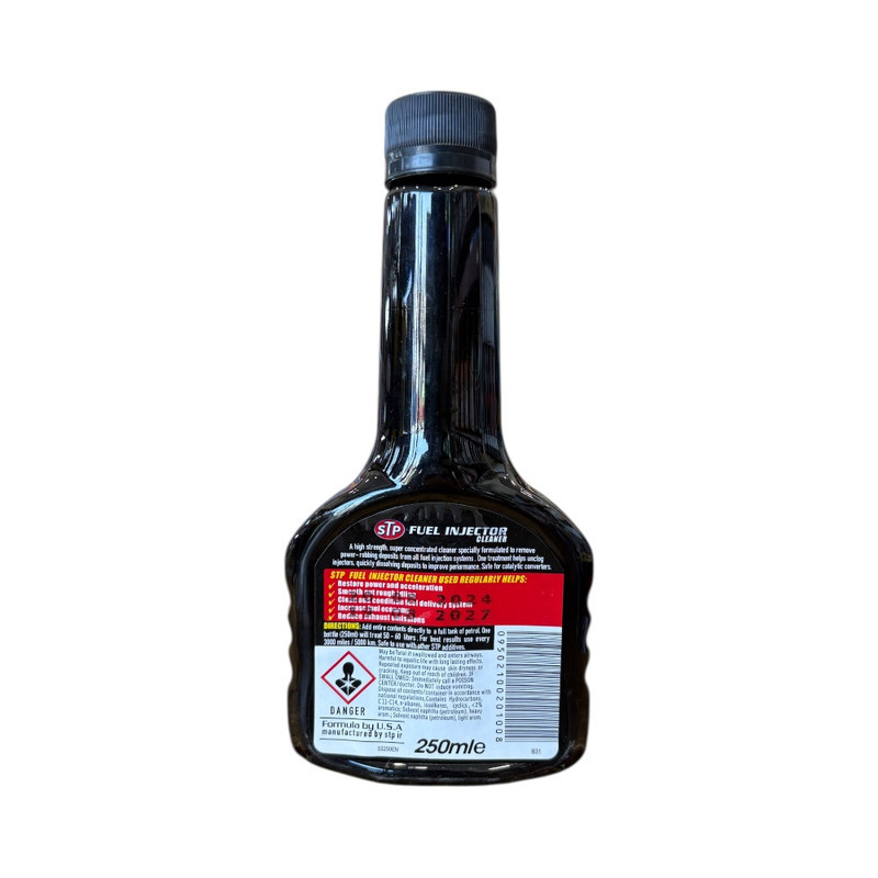انژکتور شوی خودرو بنزینی اس تی پی مدل Fuel Injector حجم 250 میلی لیتر
