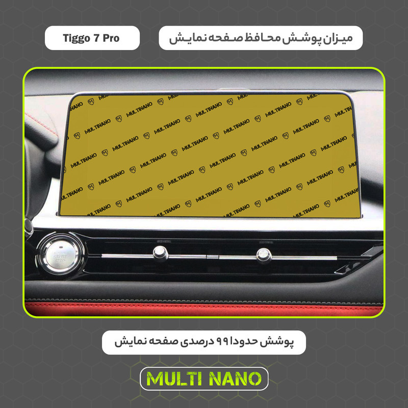 محافظ صفحه نمایش خودرو مولتی نانو مدل X-S2N مناسب برای فونیکس Tiggo 7 Pro بسته دو عددی