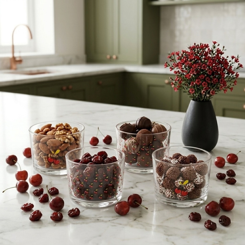پیاله تانتی تونی مدل Cherry بسته 4 عددی