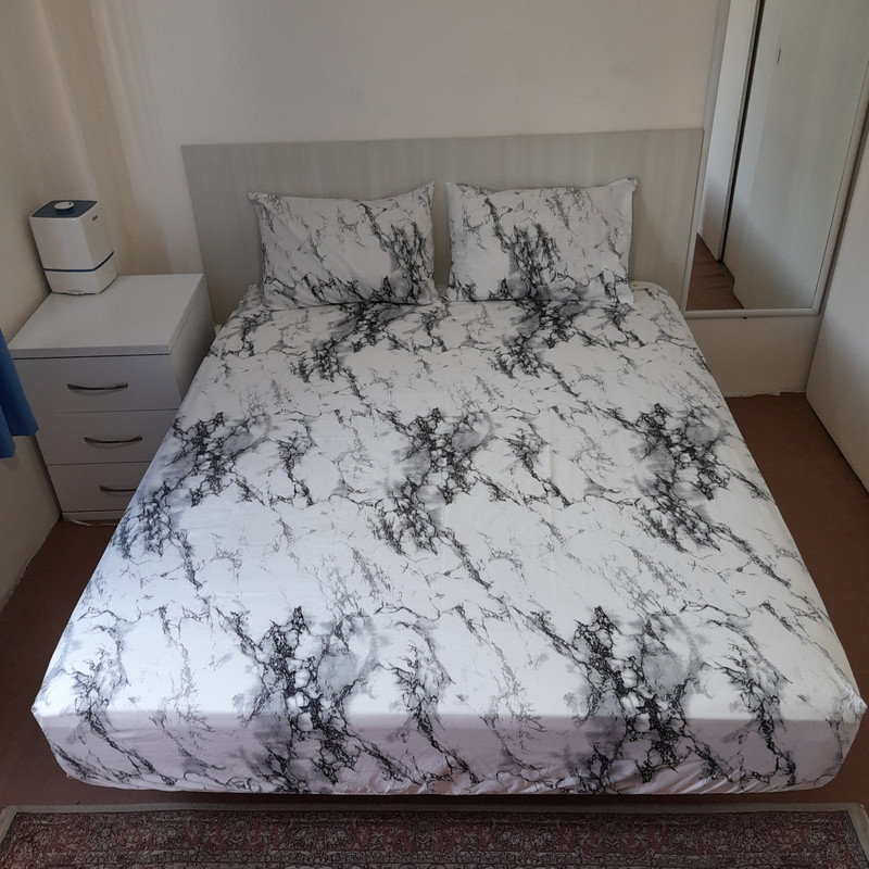 سرویس روتختی مدل ماربل niki.210.h25 کد 160 دو نفره شش تکه