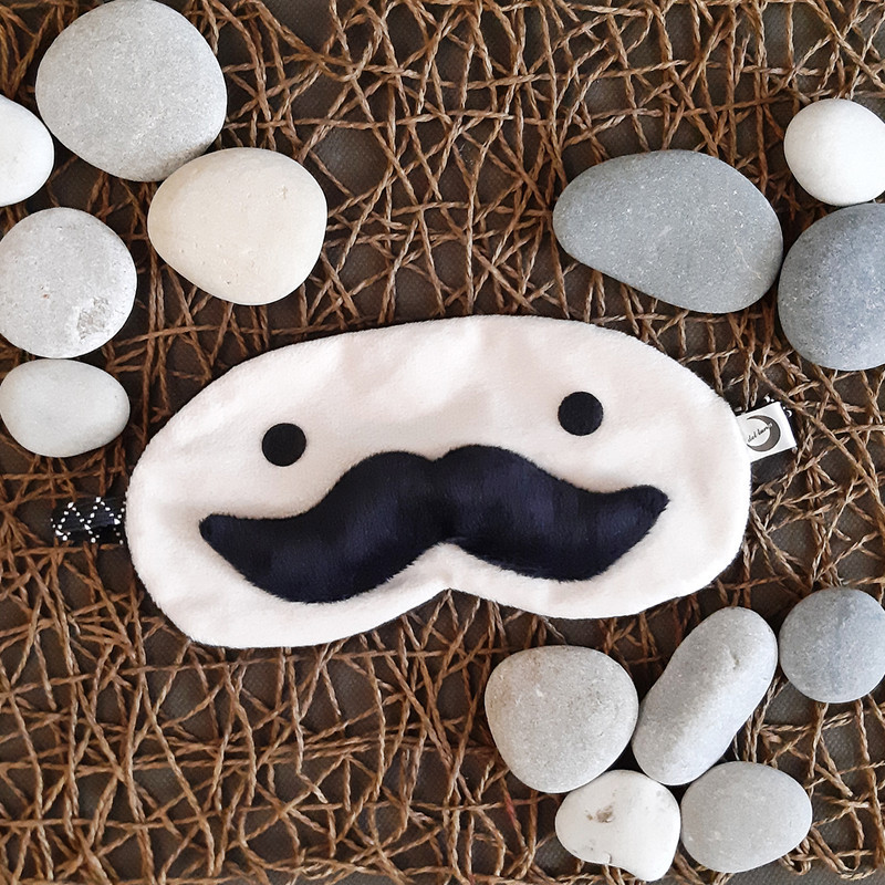چشم بند خواب دل لونا طرح آقای سبیل کد 033