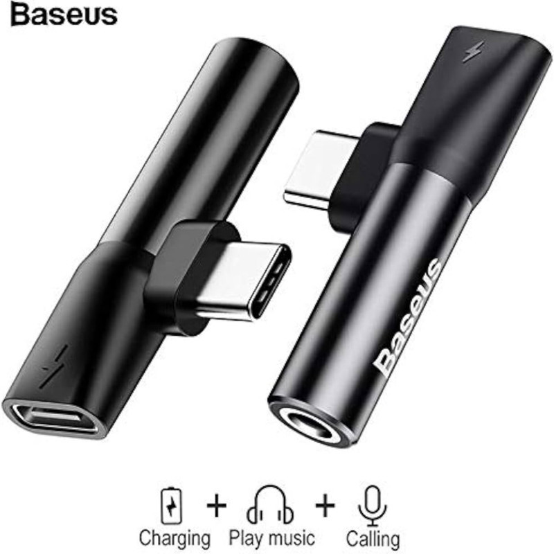 مبدل USB-C به AUXUSB-C بیسوس مدل L41 مناسب برای گوشی های شیائومی