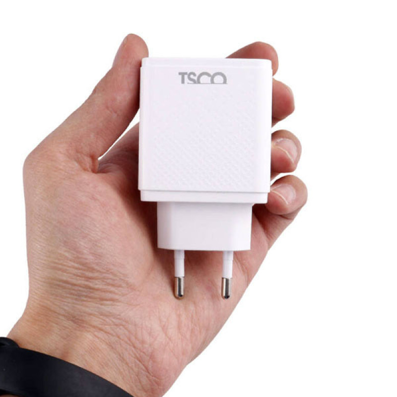 شارژر دیواری 18 وات تسکو مدل TTC 64 به همراه کابل USB-C