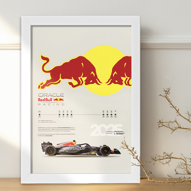تابلو خندالو طرح تیم مسابقه ردبول (Red Bull Racing) کد F13491