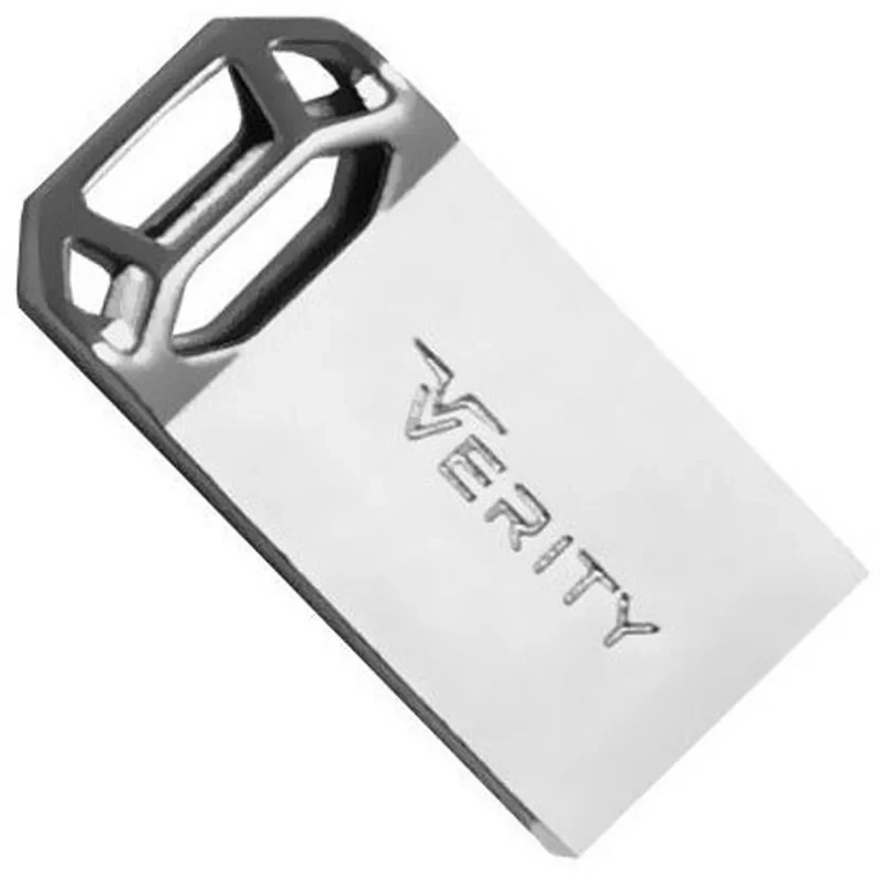 فلش مموری وریتی مدل V-819 ظرفیت 16 گیگابایت بند انگشتی با بدنه فلزی، رابط USB 2.0 و سرعت انتقال 30 مگابایت بر ثانیه، سازگار با کامپیوتر، لپ‌تاپ، موبایل، تبلت و تلویزیون
