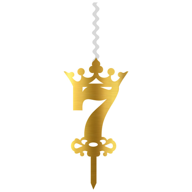 شمع تولد طرح عدد 7 کد CH7