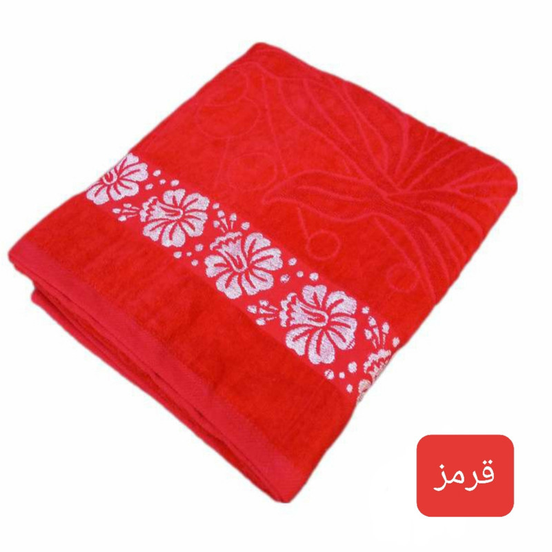 حوله حمام هنرمند مدل گلبرگ سایز 100×150 سانتی متر