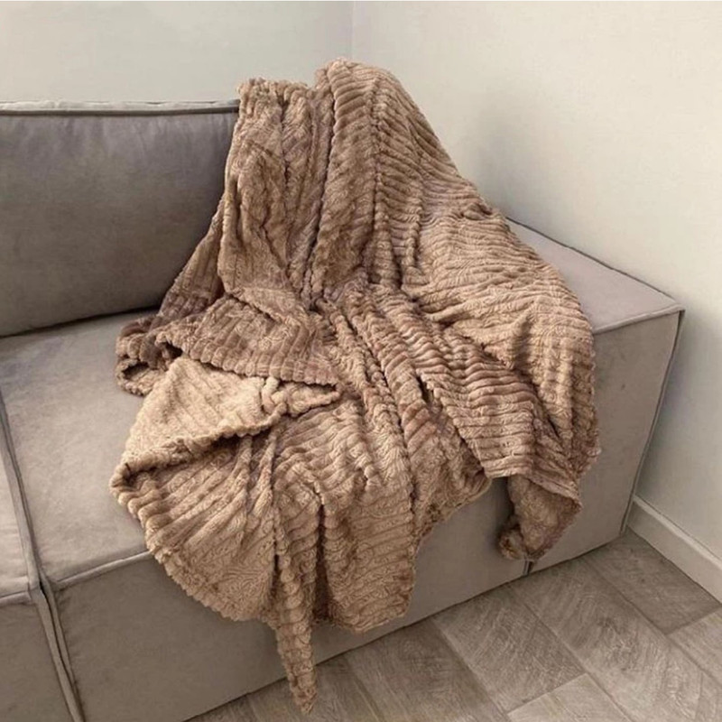پتو مسافرتی شایسته مدل پلیسه کرکره ای سایز 160x205 سانتی متر