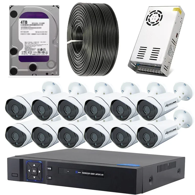 سیستم امنیتی نظارتی کامل مدل AHD KIT 012 - AXESSLINK