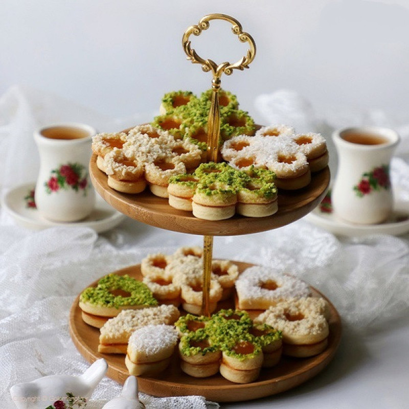 کاتر شیرینی پزی به گز مدل زمرد مجموعه 9 عددی