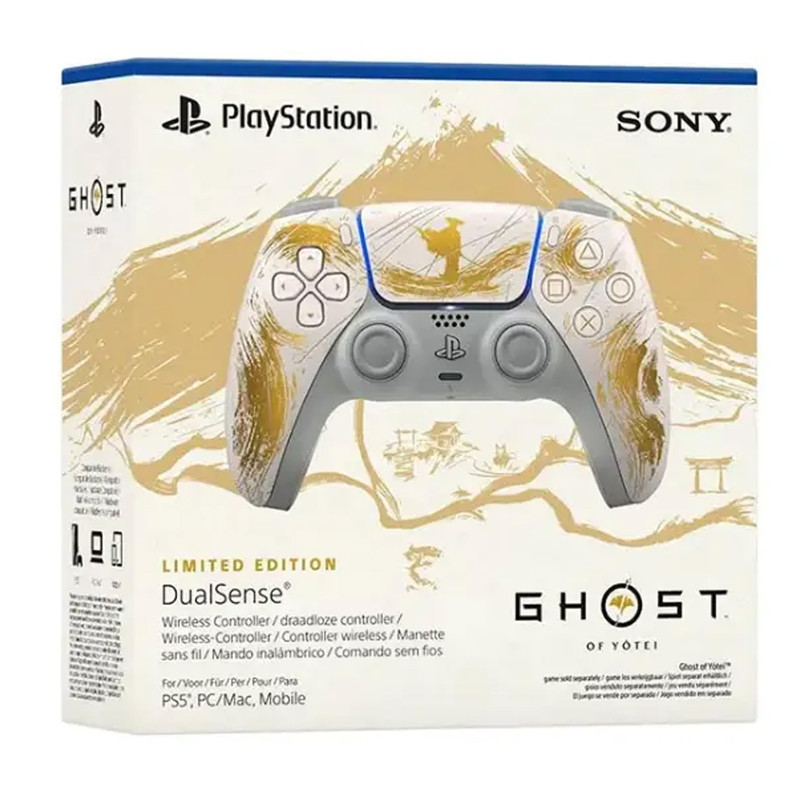 دسته بازی پلی استیشن 5 سونی مدل DualSense Ghost of Yotei Gold Limited Edition