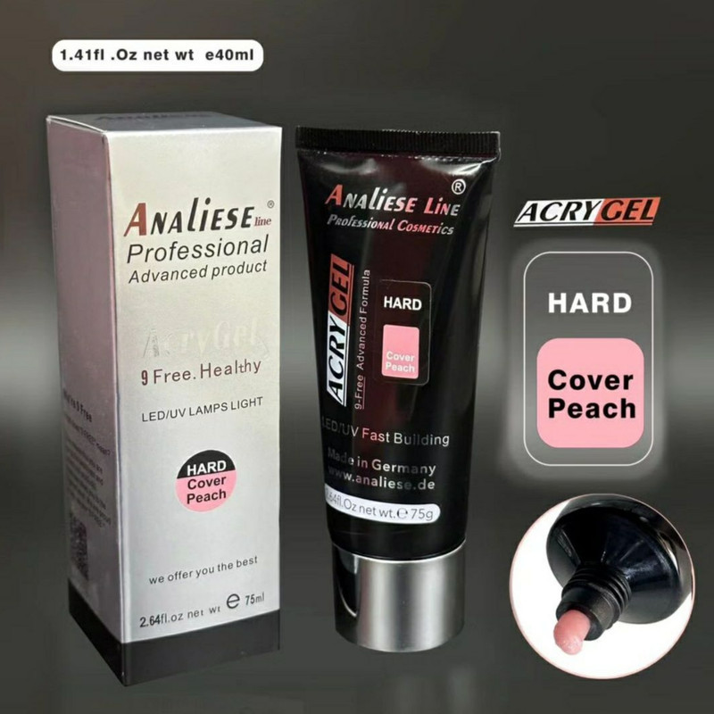 پلی ژل کاشت ناخن آنالیز  مدل  cover peach حجم 75 میلی‌لیتر رنگ
هلویی
