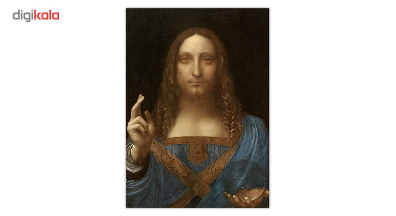 تابلو شاسی ونسونی طرح Jesus De Leonardo Da Vinci سایز 30x40 سانتی متر