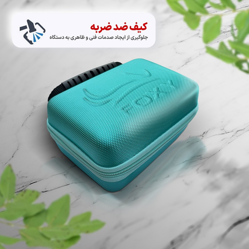 فشارسنج بازویی دیجیتال فوکسی مدل ECCO با حافظه دو کاربره 99 رکوردی، هشدار آریتمی، نمایش ضربان قلب، پاوربانک شارژی، کابل USB-C و کیف ضد ضربه