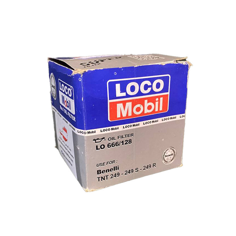 فیلتر روغن موتور سیکلت لوکومبیل مدل LO 666128 مناسب برای بنلی 249 سی سی
