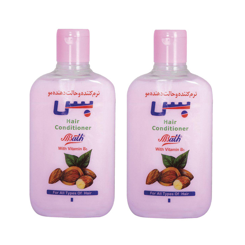 شامپو نرم کننده مو بس مدل Almond حجم 890 میلی لیتر مجموعه 2 عددی