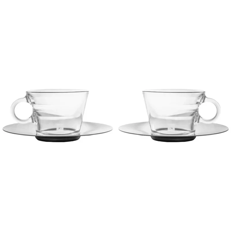 ست فنجان و نعلبکی نسپرسو مدل View Cappuccino بسته 2 عددی