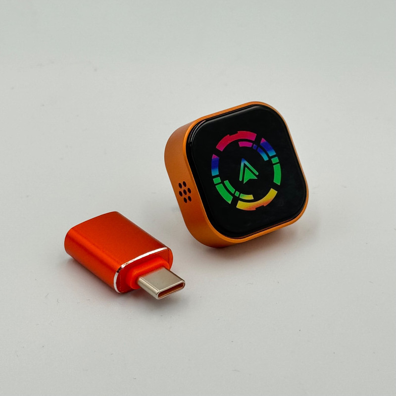 کارپلی و اندروید اتو مدل Wireless CarPlayAndroid Auto Q1A به همراه مبدل USB به USB-C