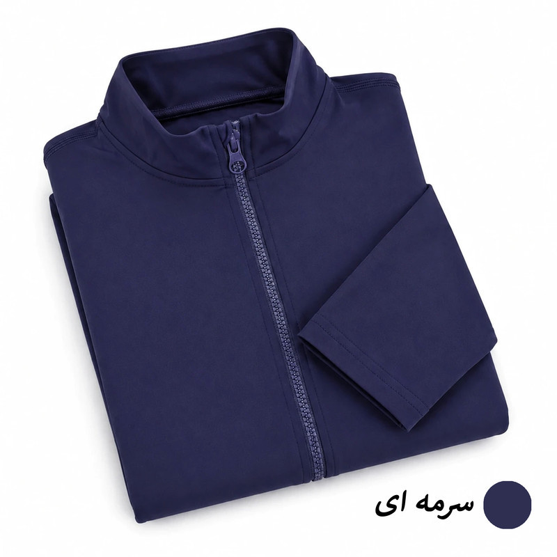 سرهمی ورزشی زیپ دار زنانه پشت کش مدل Aura کد M5771