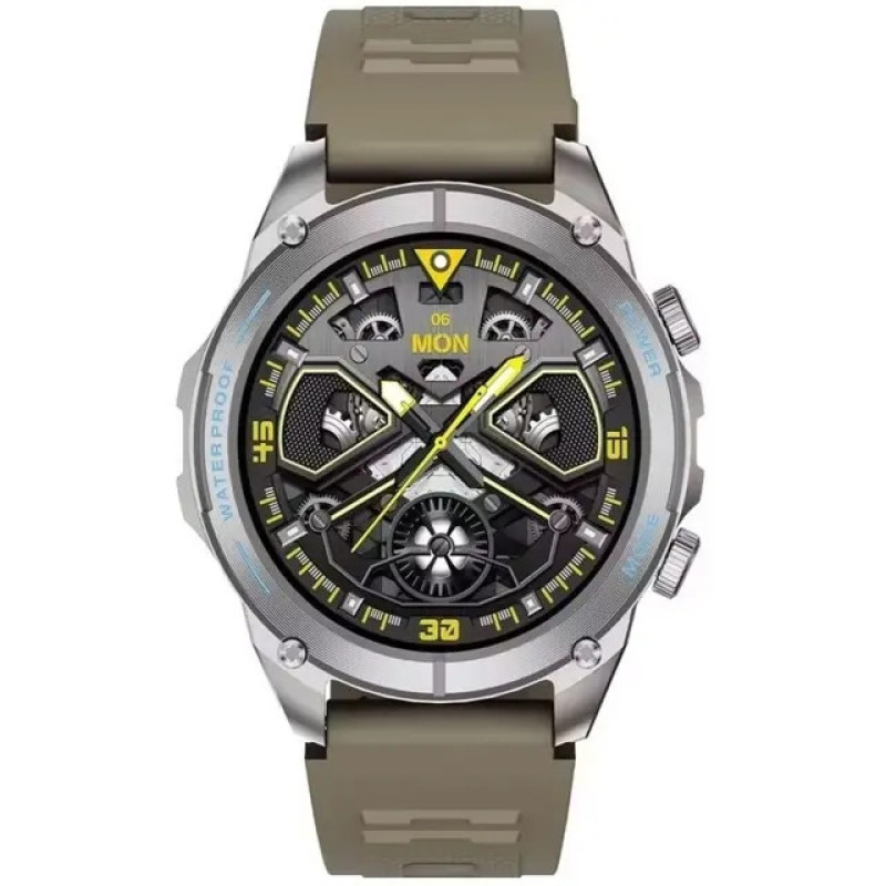 ساعت هوشمند 1.43 اینچی پاورولوجی مدل Titan Rugged Sport با بند سیلکونی