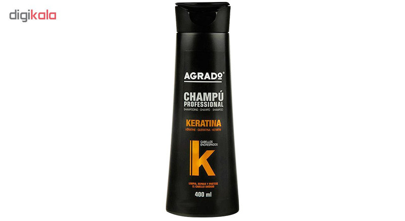 ماسک مو آگرادو مدل Keratina حجم 500 میلی لیتر به همراه شامپو مو مدل Keratin حجم 400 میلی لیتر