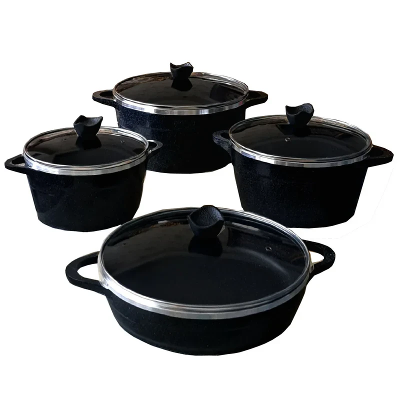 سرویس قابلمه چدنی 8 پارچه لایف استایل مدل BEST