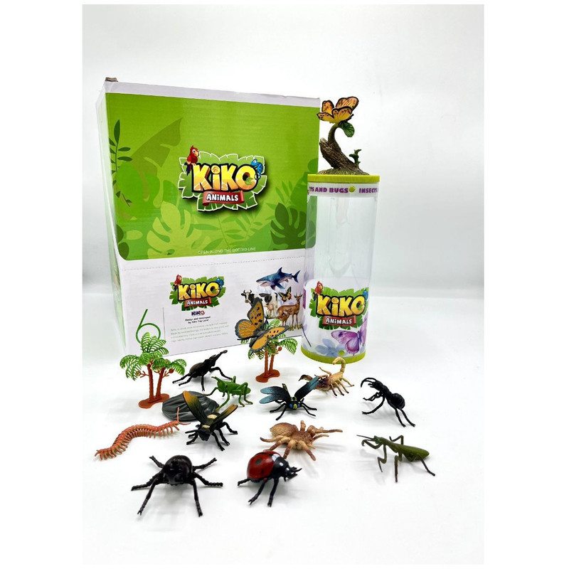 فیگور مدل حشرات کد KIK-001 ارتفاع 4 سانتی‌متر مجموعه 15 عددی