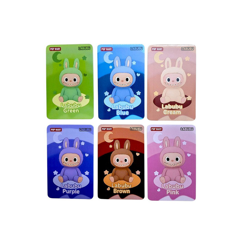 کارت اسباب بازی شانسی لبوبو مدل Labubu pink