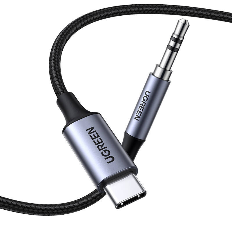 کابل تبدیل USB-C به جک 3.5mm یوگرین مدل CM450-20192 طول 1 متر