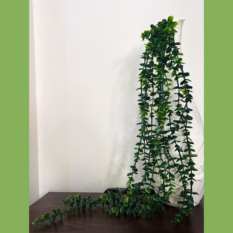 گل مصنوعی شمشاد پاکوتاه با ابعاد 15 × 15 × 70 سانتی‌متر و وزن 100 گرم