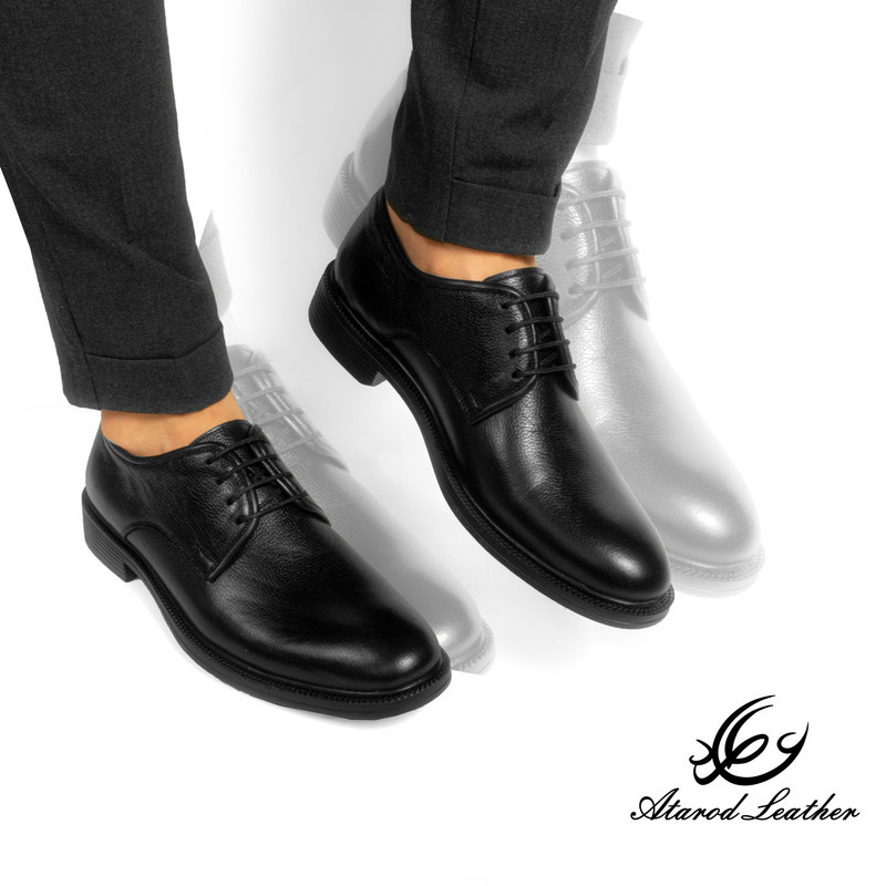 کفش مردانه چرم عطارد مدل چرم طبیعی کد SH135