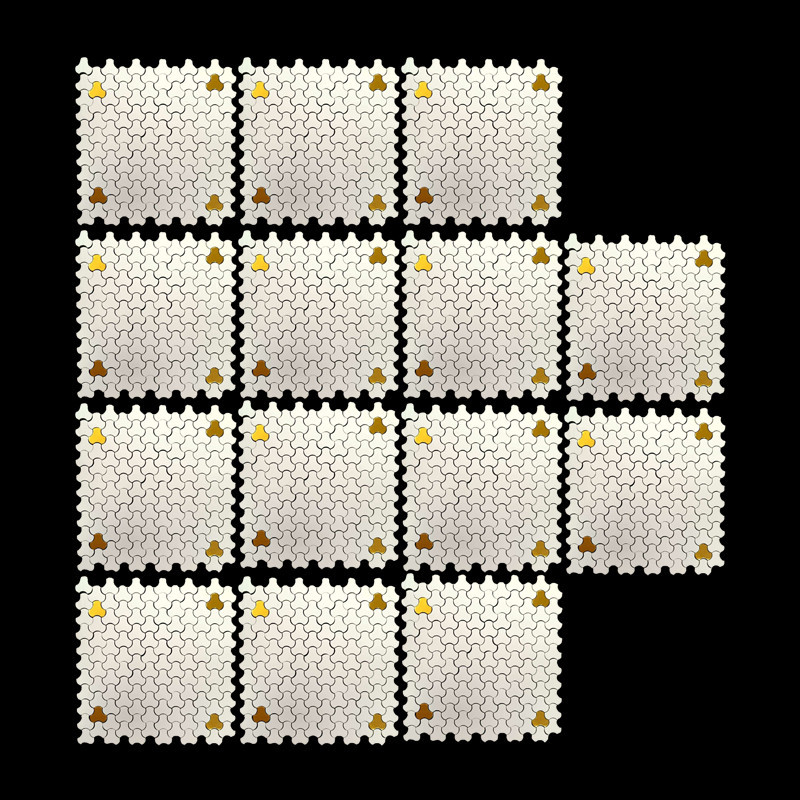 دیوارپوش مدل تایل بین کابینتی پشت چسبدار کد SPINERI 30035 بسته 14 عددی