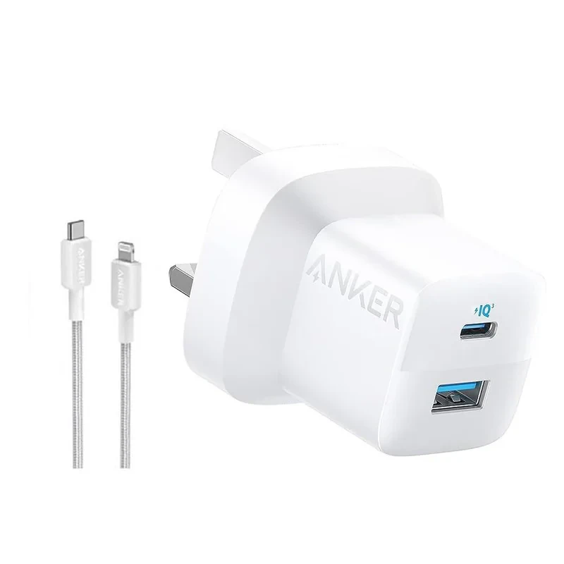 شارژر دیواری 33 وات انکر مدل B2331K21 به همراه کابل USB-C به لایتنینگ به طول 1 متر