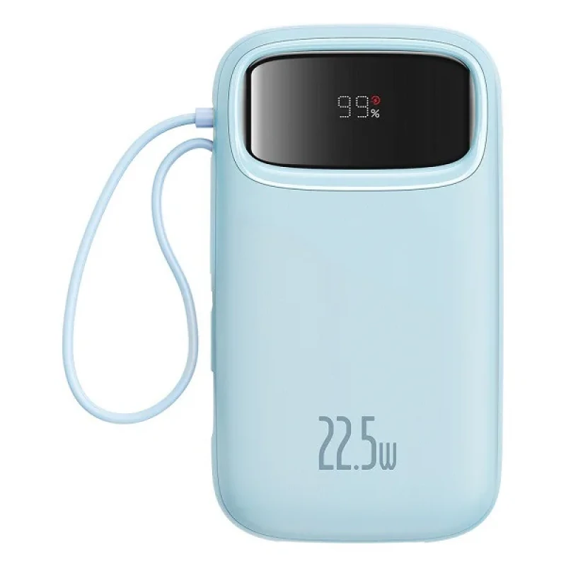 پاوربانک 22.5 وات بیسوس مدل 22.5W QPow2 Dual Cable ظرفیت 10000 میلی آمپر ساعت